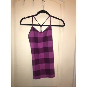 Ivivva Purple Plaid Workout Tank Size 14